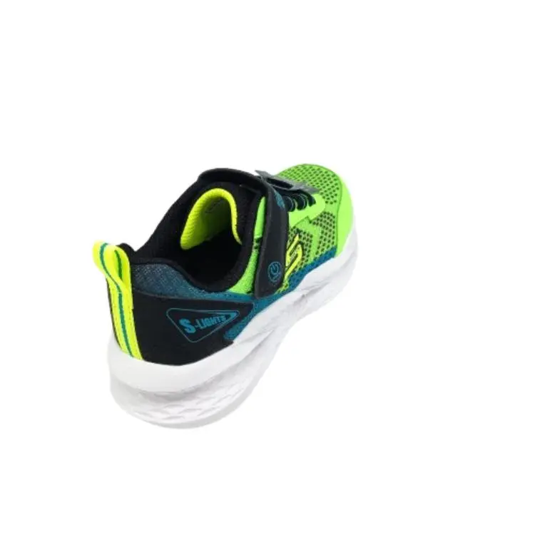 Deportivos Skechers kids 401490 LMBK verde (B4103) - Imagen 4