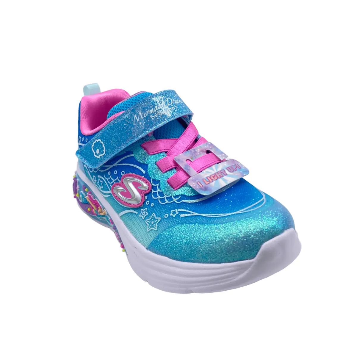 Deportivos Skechers kids 303061N BLMT azul (B4117) - Imagen 3