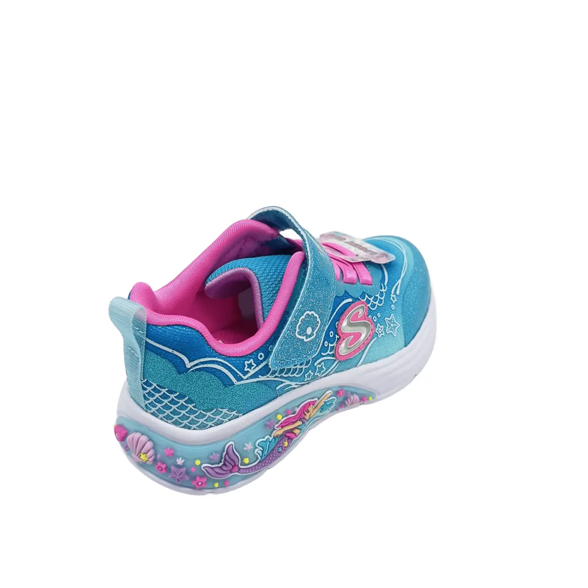 Deportivos Skechers kids 303061N BLMT azul (B4117) - Imagen 4
