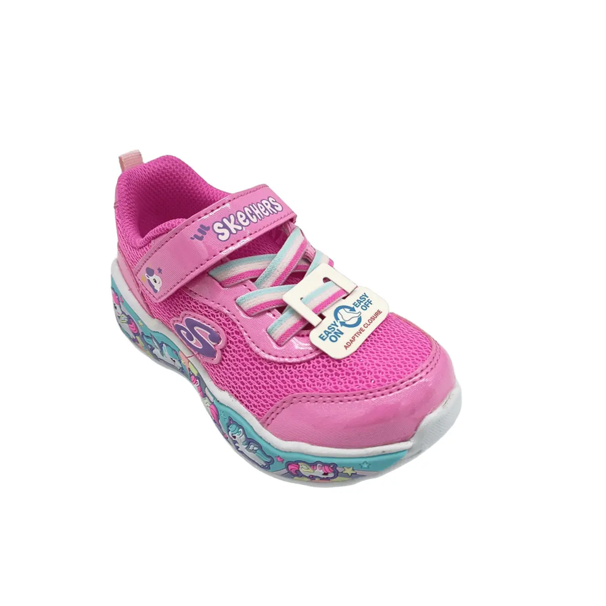 Deportivos Skechers kids 303158N PKMT rosa (B4118) - Imagen 3