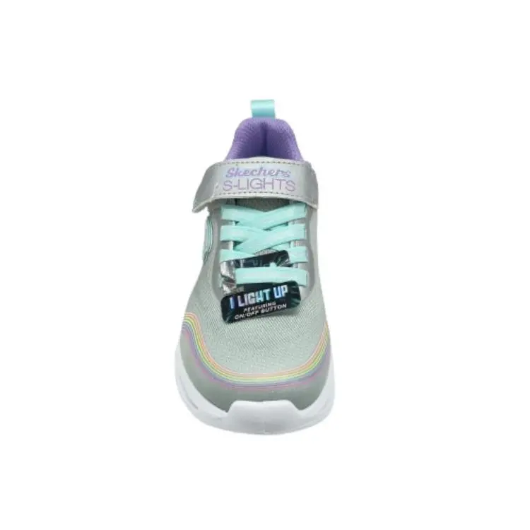 Deportivos Skechers kids 303709L SMLT blanco (B4122) - Imagen 2