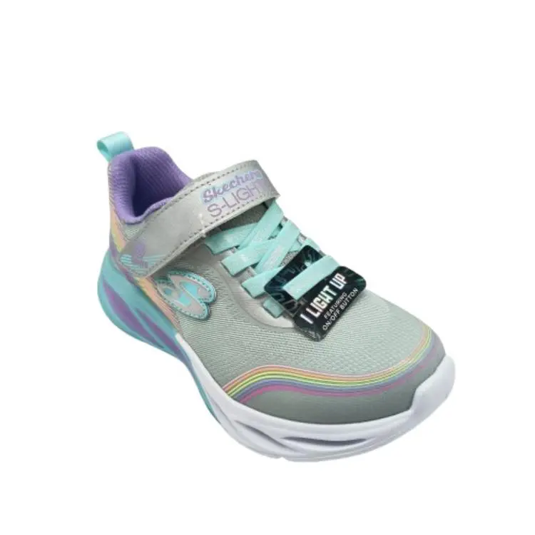 Deportivos Skechers kids 303709L SMLT blanco (B4122) - Imagen 3