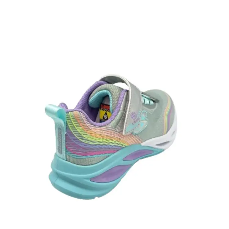 Deportivos Skechers kids 303709L SMLT blanco (B4122) - Imagen 4