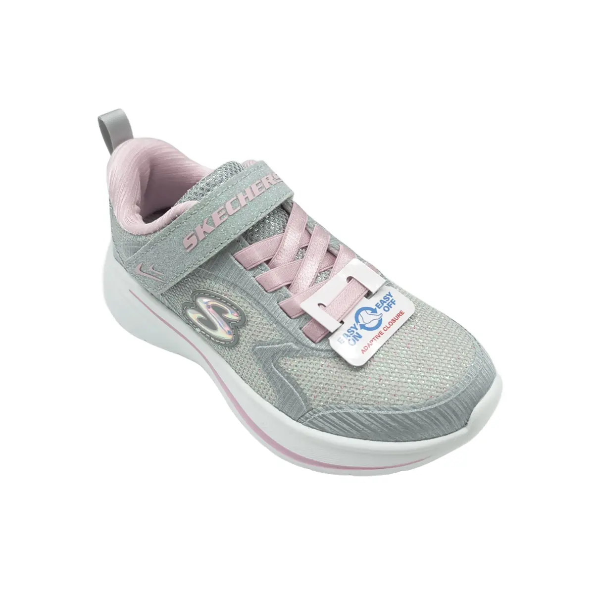 Deportivos Skechers kids 303557L LTGY gris (B4125) - Imagen 3