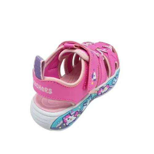 Sandalia Skechers kids 303162N PKLP rosa (B1403) - Imagen 4