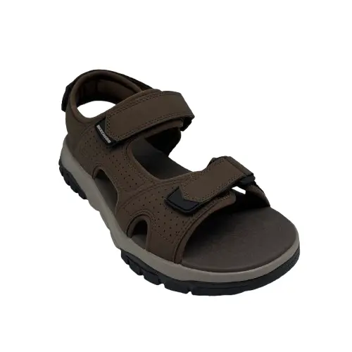 Sandalia Skechers hombre 205724 BRN marrón (B2406) - Imagen 3