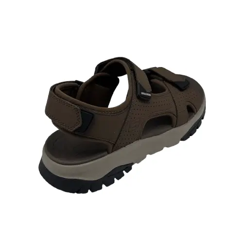 Sandalia Skechers hombre 205724 BRN marrón (B2406) - Imagen 4