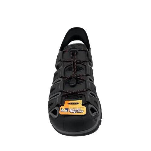 Sandalia Skechers hombre 205187 BLK negro (B2407) - Imagen 2