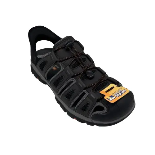 Sandalia Skechers hombre 205187 BLK negro (B2407) - Imagen 3