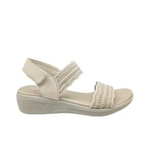 Sandalia Skechers mujer 119559 OFWT beig (B3509)