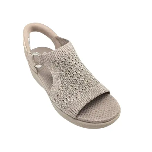 Sandalia Skechers mujer 188001 TPE taupe (B3515) - Imagen 3