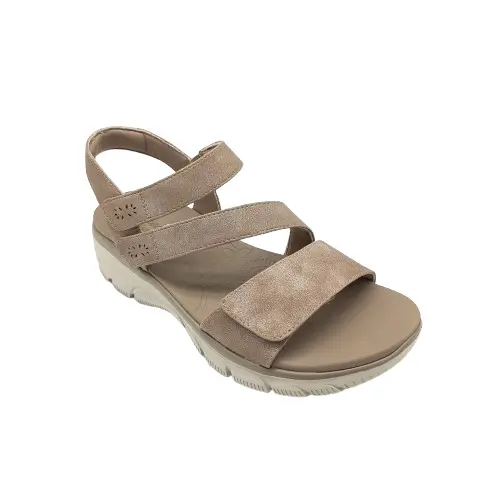 Sandalia Skechers mujer 163532 TPE taupe (B3517) - Imagen 3