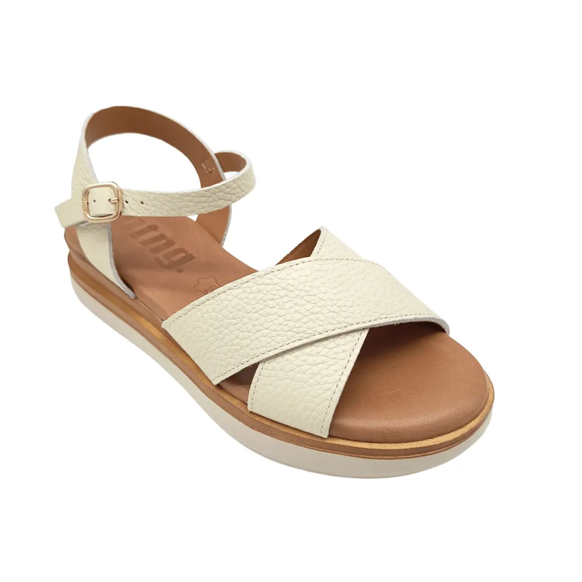 Sandalia Mustang mujer 54530 beig (B3530) - Imagen 3