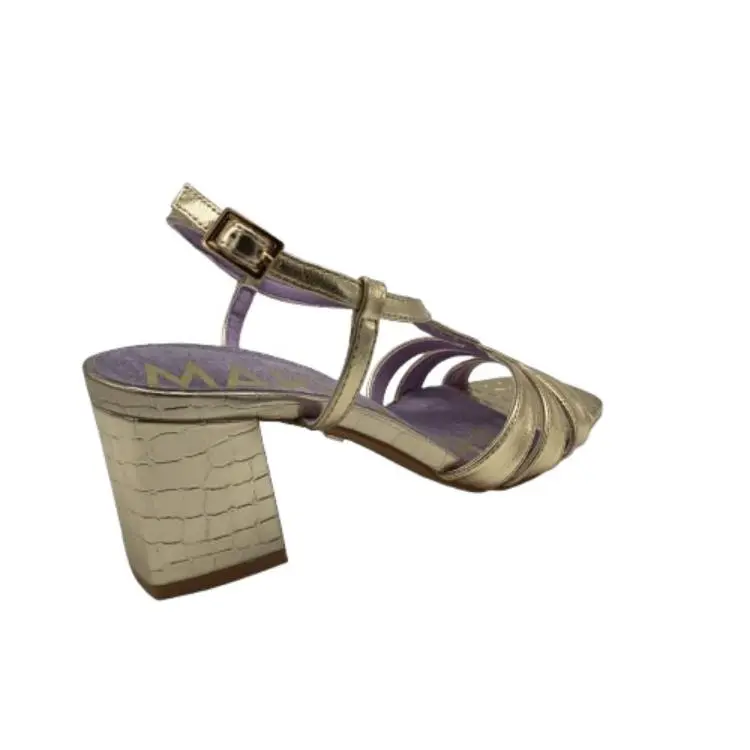 Tacón Maria Mare mujer 68712 oro (B3403) - Imagen 4