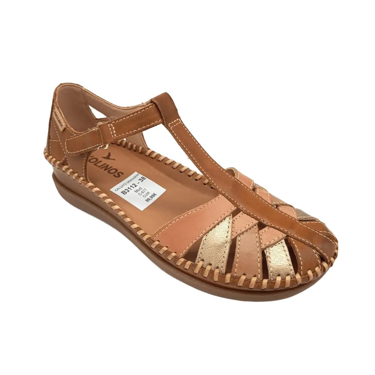 Sandalia Pikolinos mujer W8K-0705C1 cuero (B3112) - Imagen 3