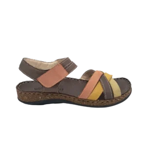 Sandalia Walk Flay mujer 3861 43170 A6 marrón (B3224)