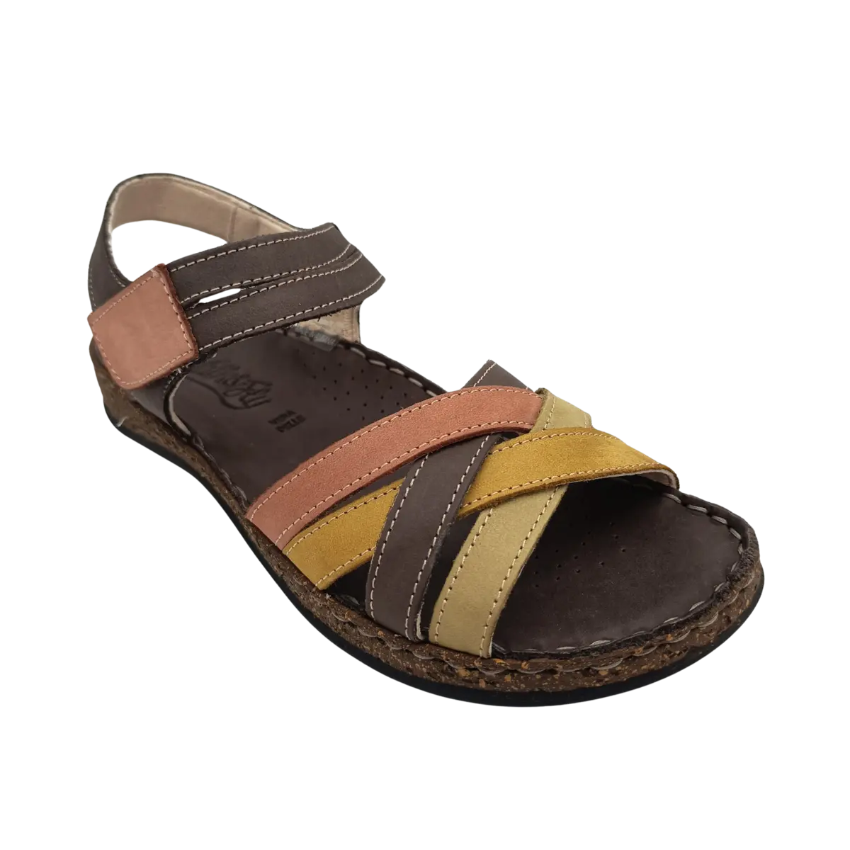Sandalia Walk Flay mujer 3861 43170 A6 marrón (B3224) - Imagen 3