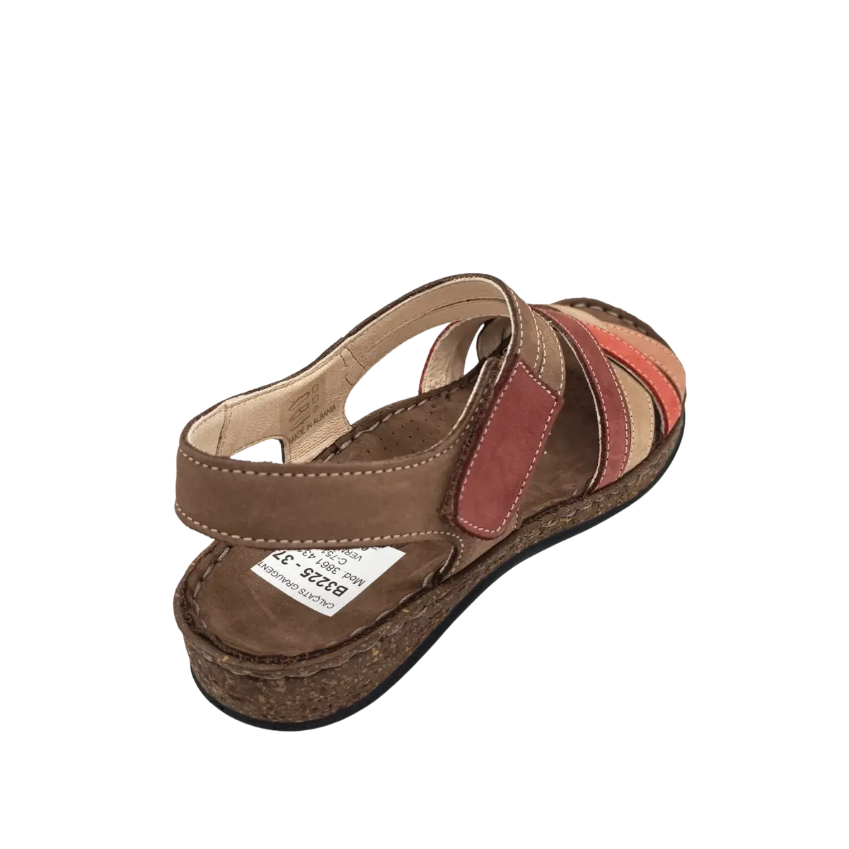 Sandalia Walk Flay mujer 3861 43170 A6 rojo (B3225) - Imagen 4