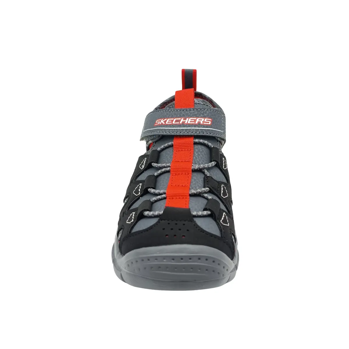 Sandalia Skechers kids 407015L BKRD negro (B1702) - Imagen 2