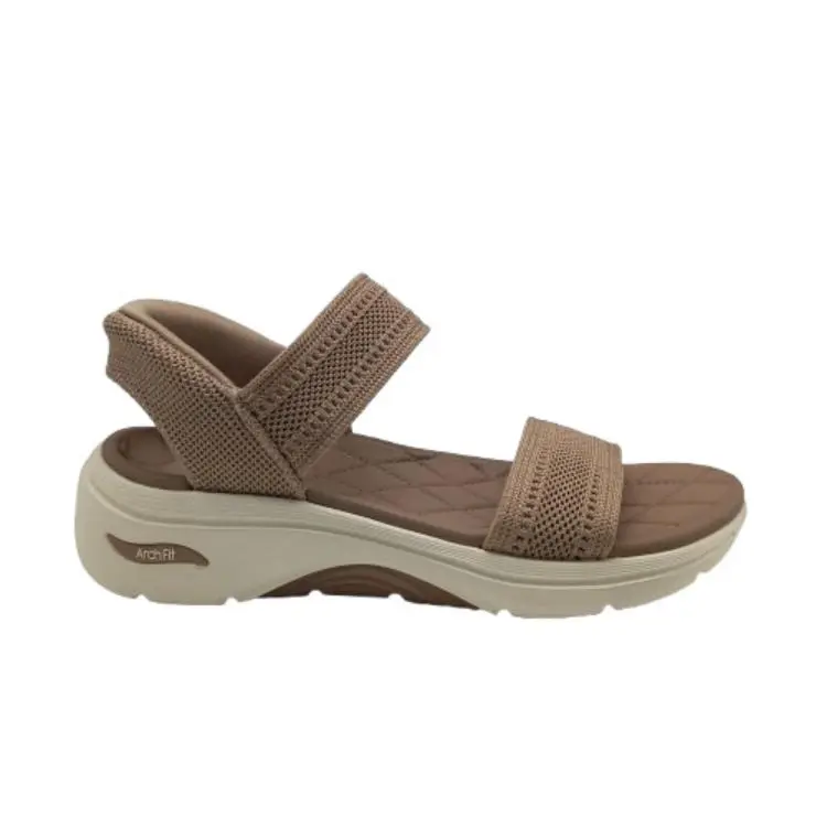 Sandalia Skechers mujer 140844 TAN cuero (B3516)