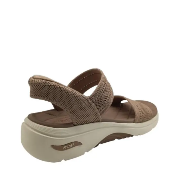Sandalia Skechers mujer 140844 TAN cuero (B3516) - Imagen 4