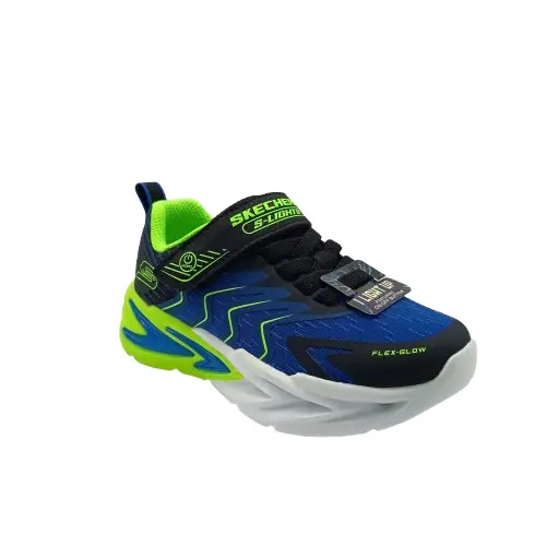 Deportivos Skechers kids 400141LC BBLM azul (C4104) - Imagen 3