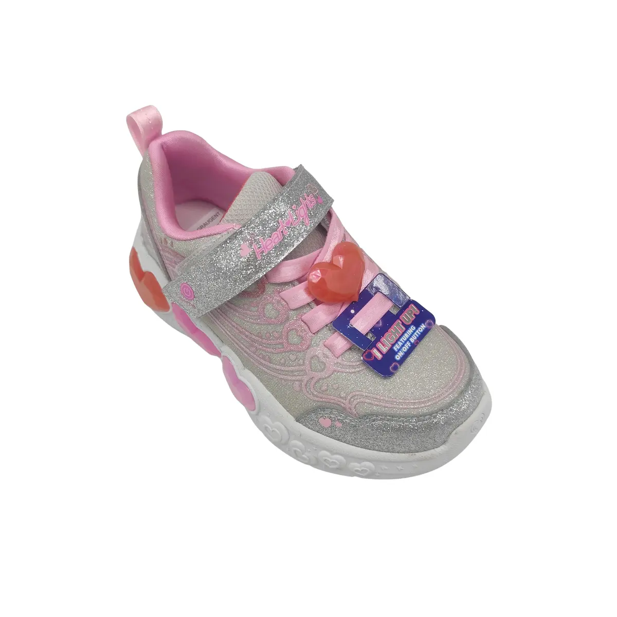 Deportivos Skechers kids 303266LC SMLT rosa (C4117) - Imagen 3