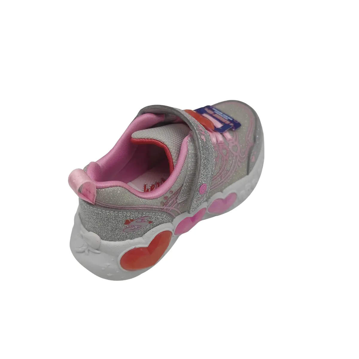Deportivos Skechers kids 303266LC SMLT rosa (C4117) - Imagen 4