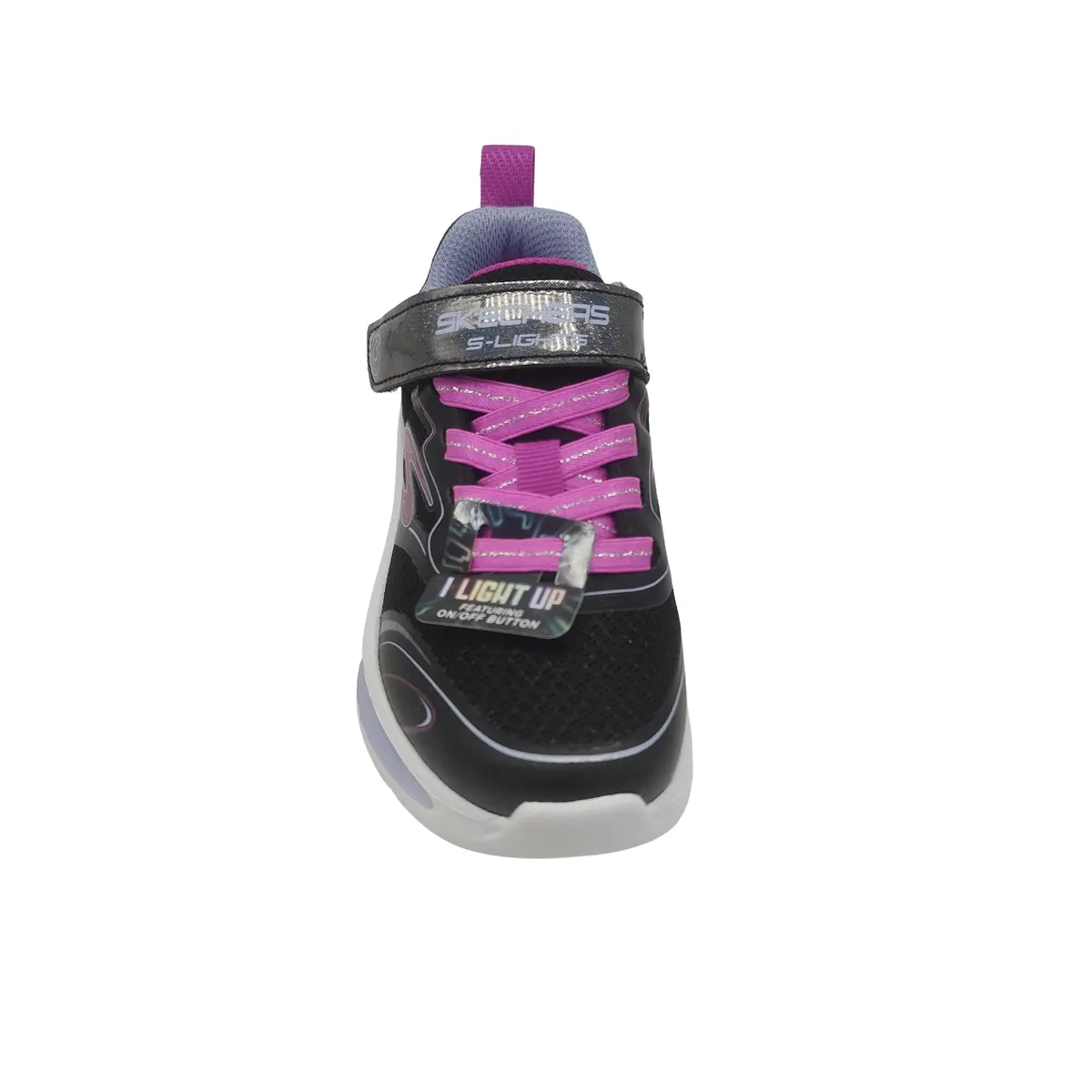 Deportivos Skechers kids 303737LC BKMT negro (C4123) - Imagen 2