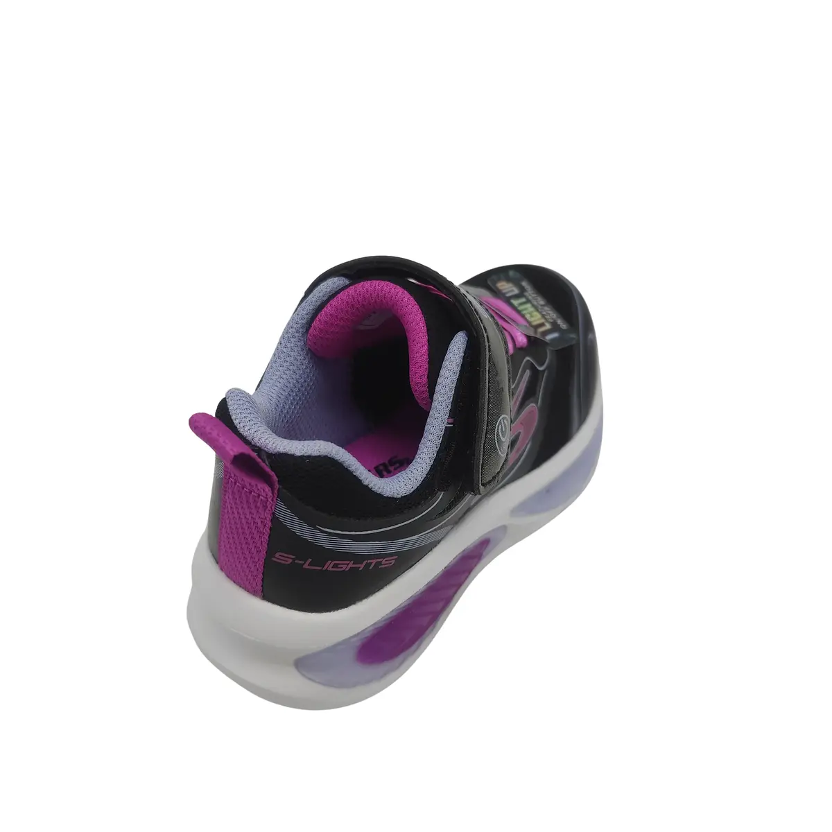 Deportivos Skechers kids 303737LC BKMT negro (C4123) - Imagen 4