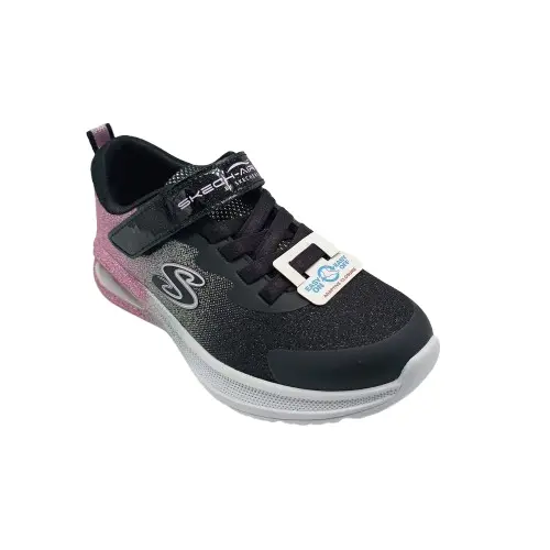 Deportivos Skechers kids 303859L BKRG negro (C4124) - Imagen 3