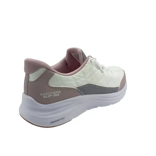 Deportivos Skechers kids 303949L WLV blanco (C4125) - Imagen 4